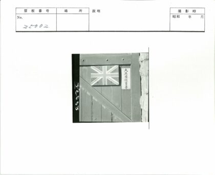 英国国旗与汉字牌的木门.jpg