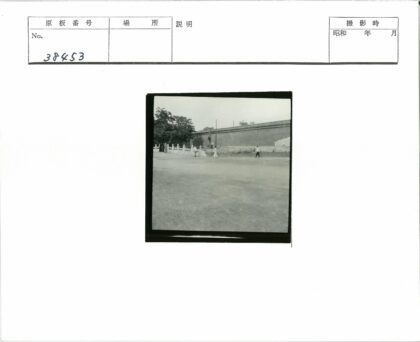 长墙边行人沙地树影.jpg