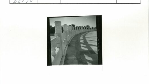 阳光下的白色石柱弯曲小路.jpg