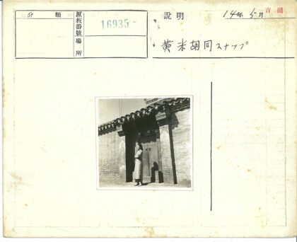 阳光下的砖墙木门与裙装女子.jpg