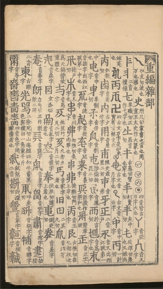 _改并五音类聚四声篇_十五卷___