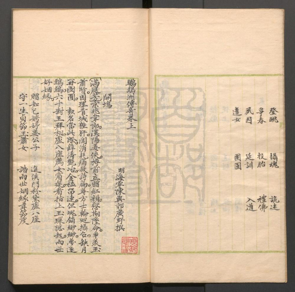 _鹦鹉洲传奇_二卷三十二出__