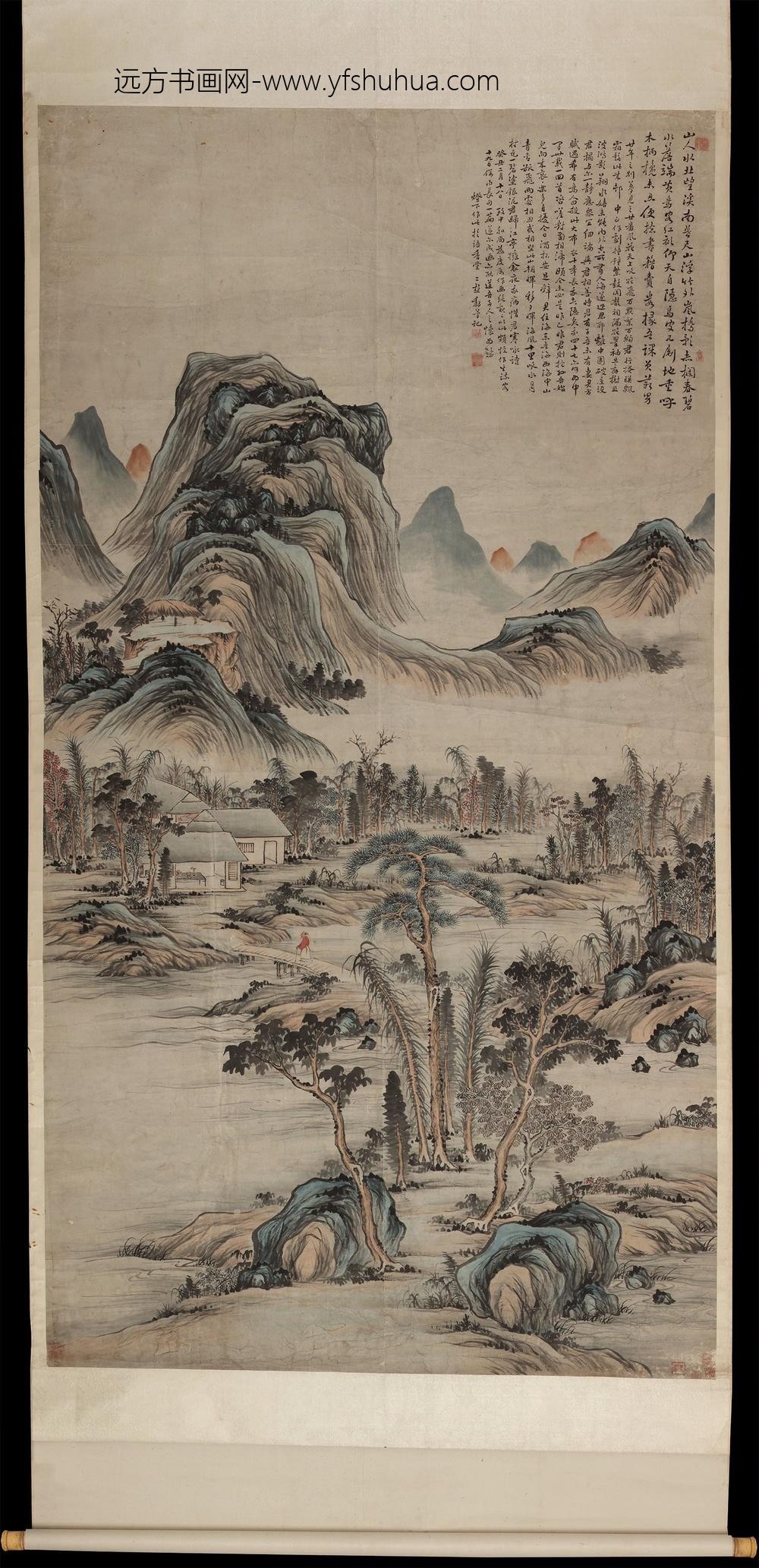 黎简山水中堂