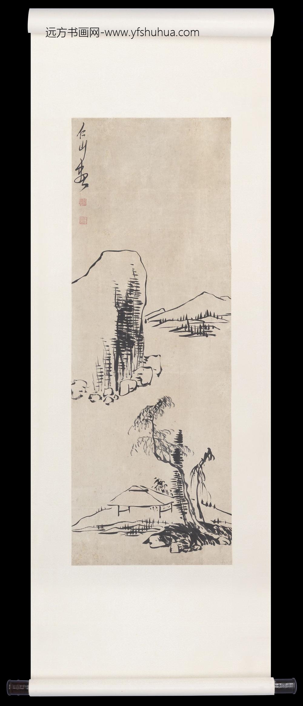 苏仁山山水轴