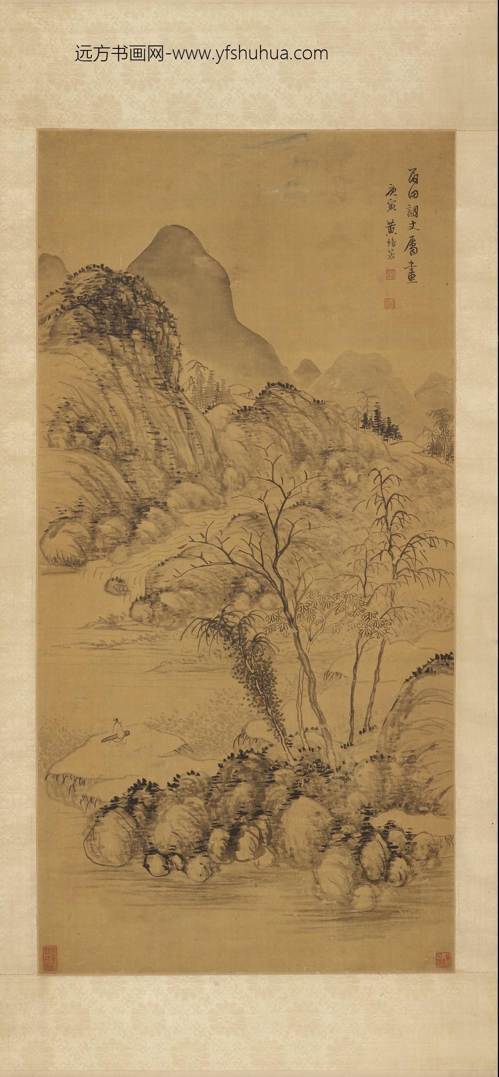 黄培芳山水立轴