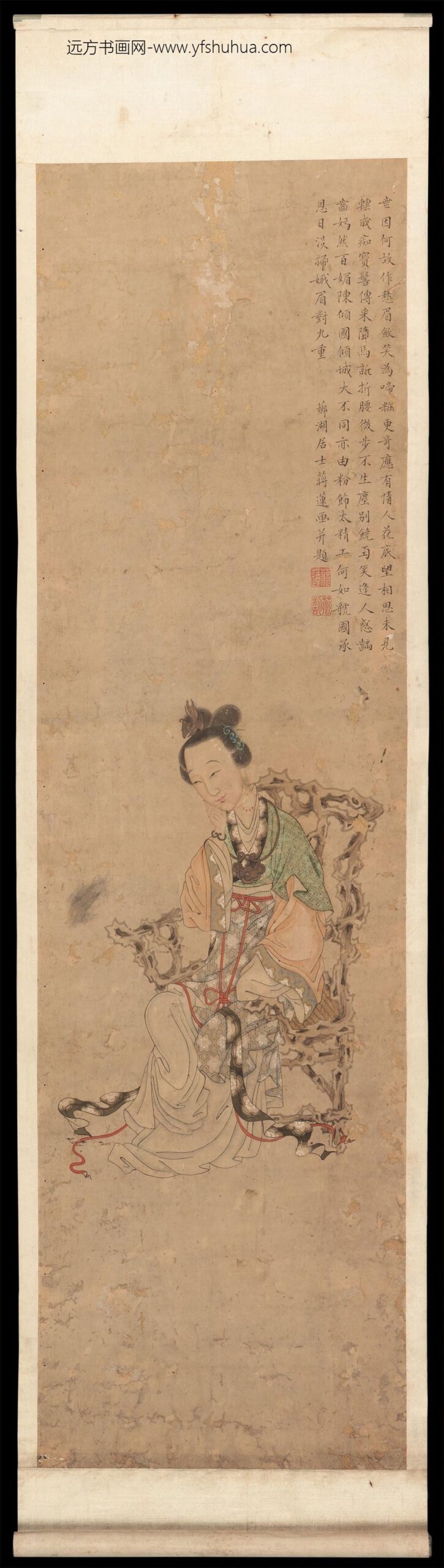 蒋莲（乡湖）仕女四屏