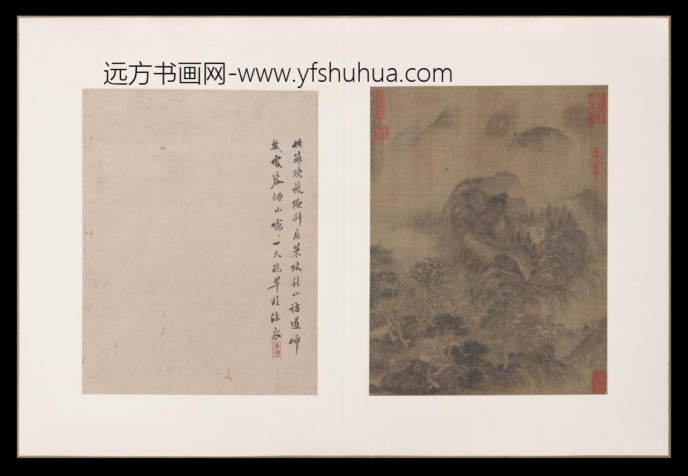 无款山水册页