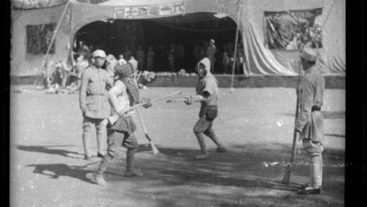 【jpg清晰版】1942年晋察冀边区红军日集会上的刺刀训练.jpg