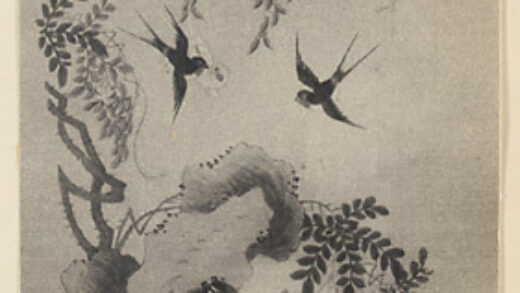 【jpg清晰版】丝绸上的鸭子、鸟和花卉画.jpg