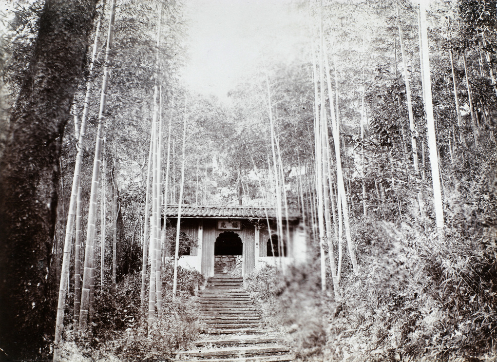 【JPG清晰版】韬光寺山门石阶杭州西湖