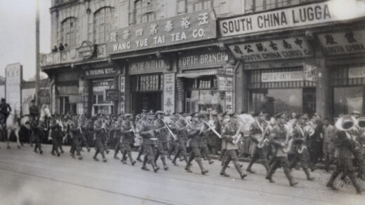 【jpg清晰版】1930年伍斯特郡团乐队上海义勇队年度行军.jpg