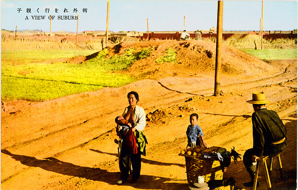 【JPG清晰版】一名妇女在路边小贩旁给婴儿喂奶