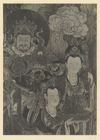 【jpg清晰版】北墙明代壁画细节展示守护神和帝释天的两名侍女.jpg
