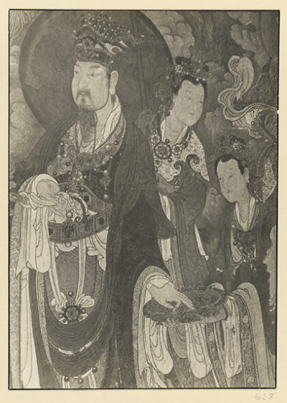 【jpg清晰版】北墙明代壁画细节展示梵天和两名侍女.jpg