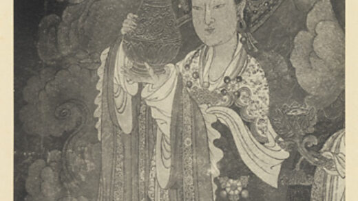 【jpg清晰版】北墙明代壁画细节展示梵天的一名侍女.jpg