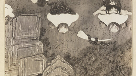 【jpg清晰版】大成阁大佛寺壁画局部展示人物与乐器.jpg