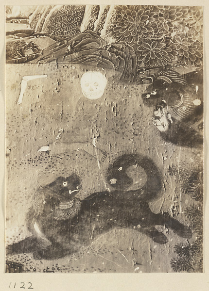 【JPG清晰版】大成阁大佛寺壁画局部展示的动物
