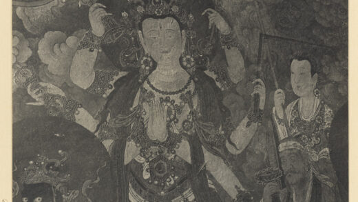 【jpg清晰版】明代壁画细节展示大自在天和侍从.jpg