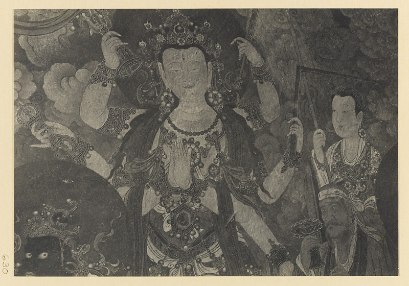 【JPG清晰版】明代壁画细节展示大自在天和侍从