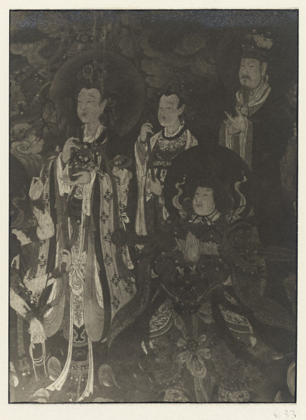 【JPG清晰版】明代壁画细节展示菩萨和侍从