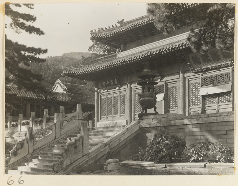 【JPG清晰版】潭柘寺寺庙细节展示立面、平台和香炉