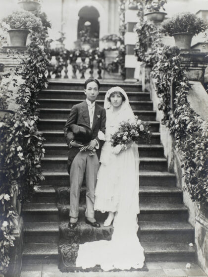 【jpg清晰版】网球冠军韦荣洛与安妮·吴 奎恩的婚礼日1916年.jpg