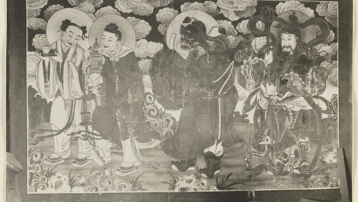 【jpg清晰版】黑龙潭神龛内部展示四人物壁画.jpg