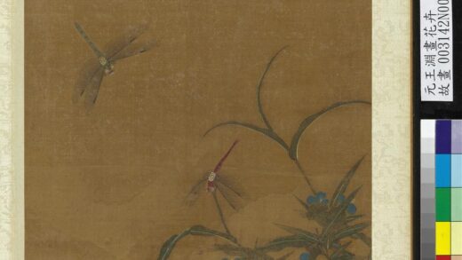 元王渊画花卉册鸭跖草.jpg