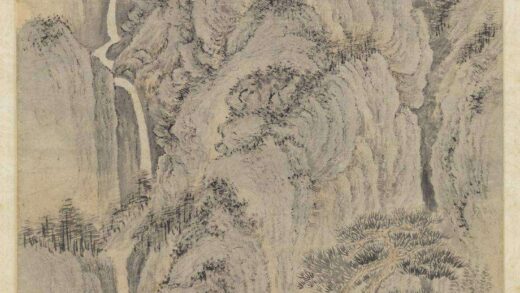 元王蒙松窗高士图轴.jpg