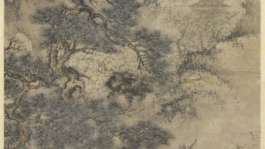 元王蒙桃源春晓图轴.jpg