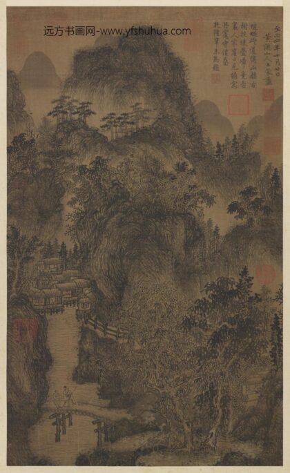 元王蒙深林迭嶂轴.jpg