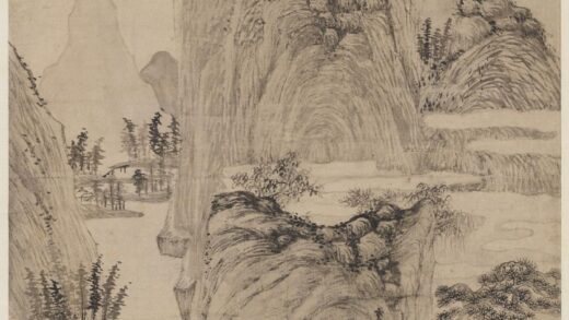 元王蒙画兰亭雪霁轴.jpg