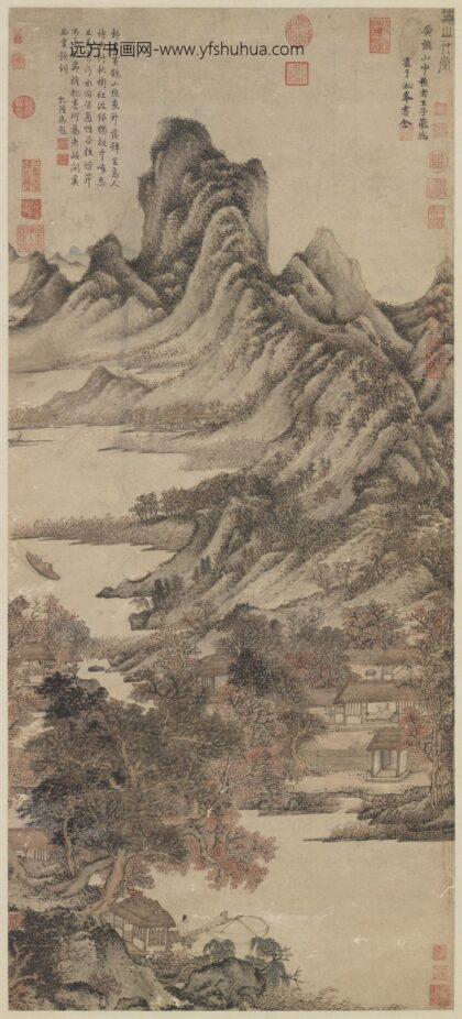 元王蒙秋山草堂图轴.jpg