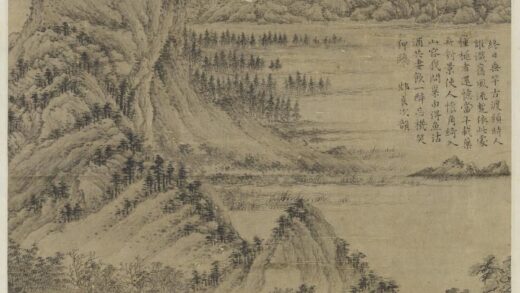 元王蒙花溪渔隐轴.jpg