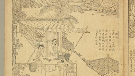 御制耕织图册 择茧（朱圭镌刻）.jpg