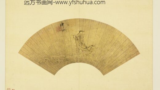 明人便面画册（一）册明王问吹萧图.jpg