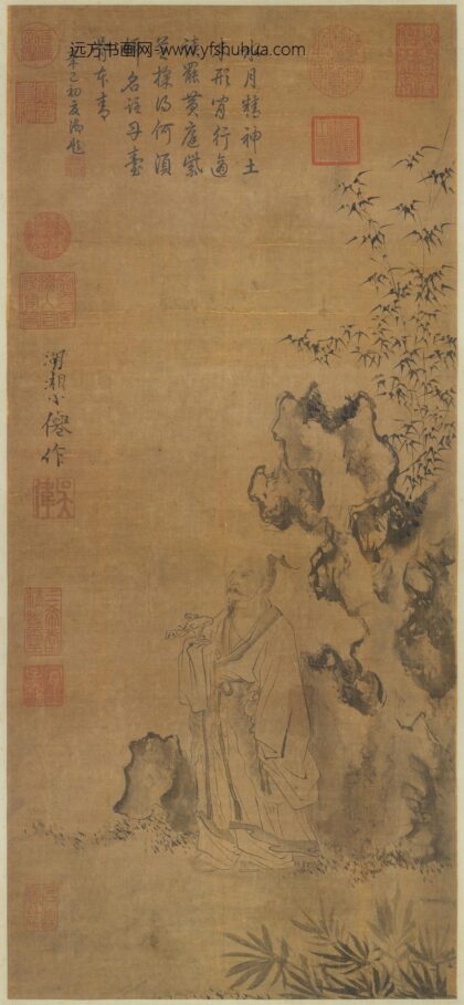 明吴伟画芝仙轴.jpg