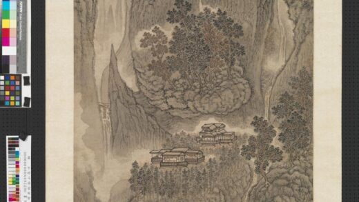 明吴彬仙山高士轴.jpg