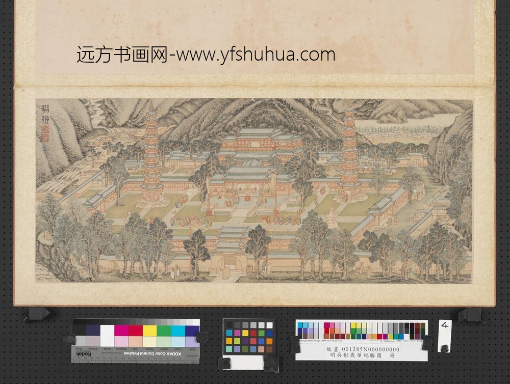 明吴彬岁华纪胜图册浴佛