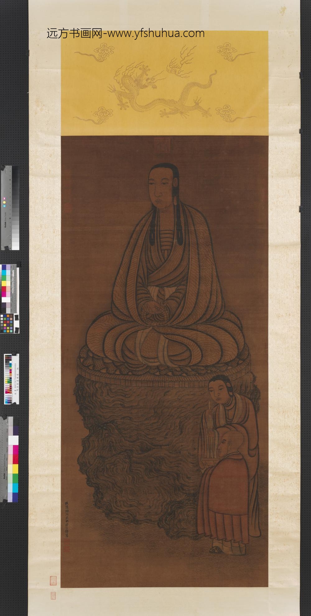 明吴彬画佛像轴