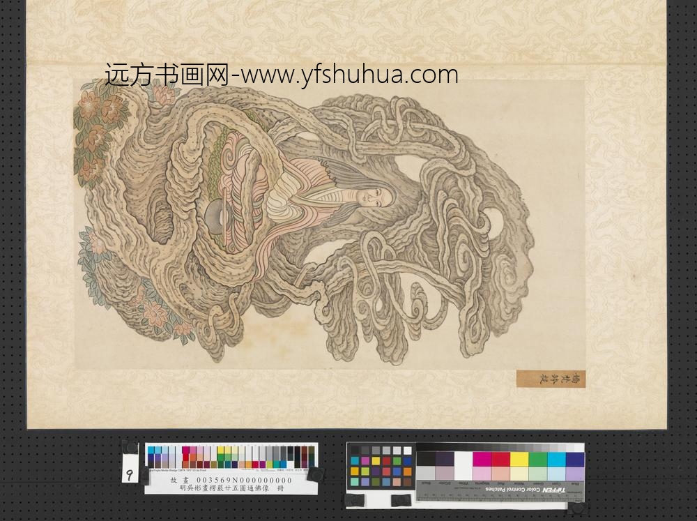 明吴彬画楞严廿五圆通佛像册娇梵钵提
