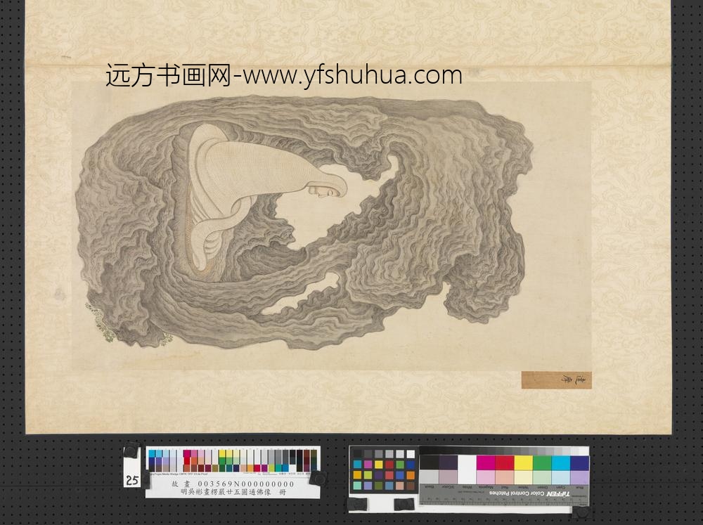 明吴彬画楞严廿五圆通佛像册达摩