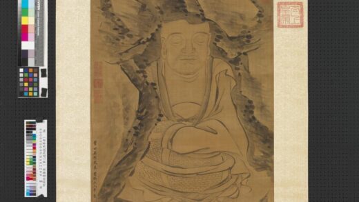 明吴彬画罗汉（第三拔纳拔西尊者）轴.jpg