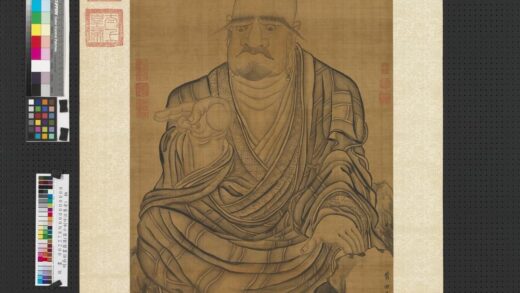 明吴彬画罗汉（第十喇乎拉尊者）轴.jpg
