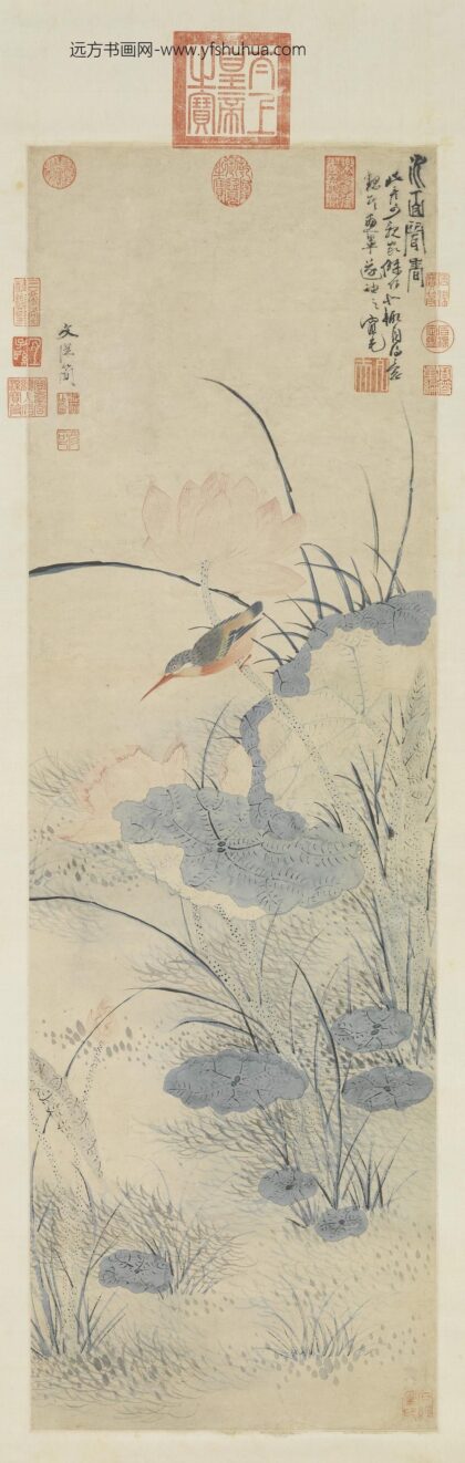 明文从简画水面闻香轴.jpg