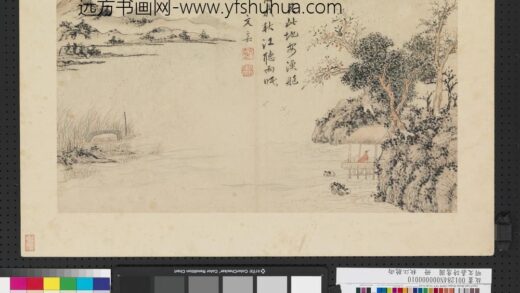 明文嘉诗意图册秋江听雨.jpg