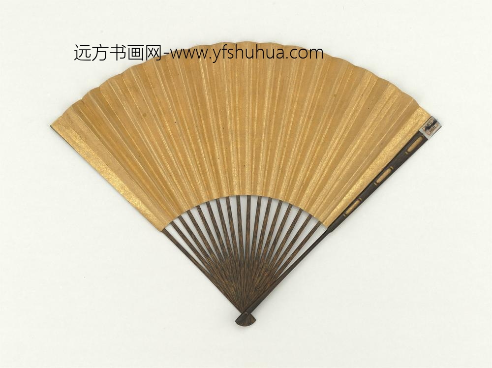 明文征明画云山暮雨成扇