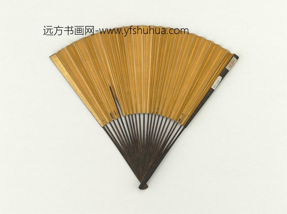 明文征明画函关秋霁成扇