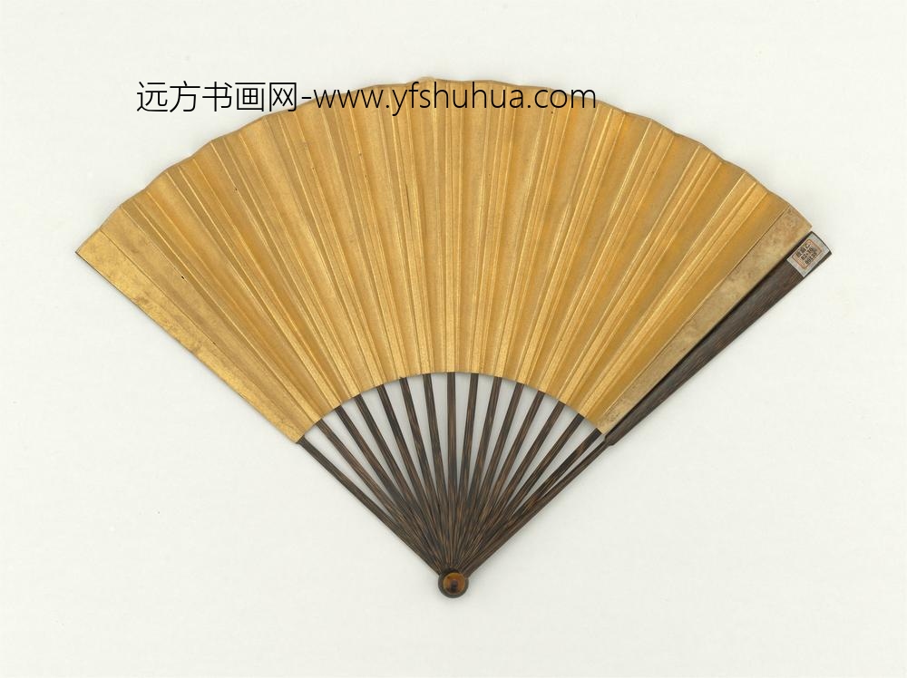 明文征明画桃林成扇