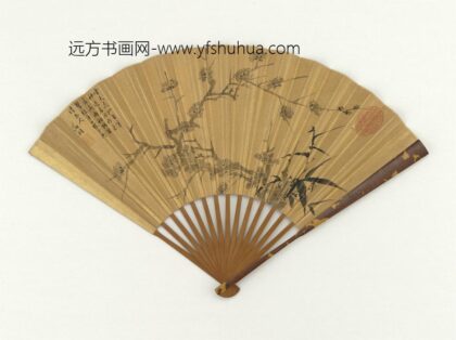 明文征明画梅竹成扇 1.jpg